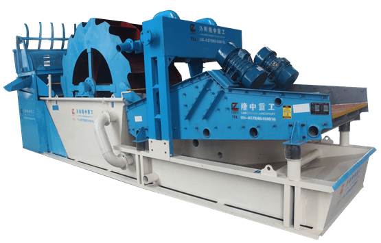 Trommel type sand washer