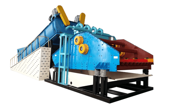 Spiral sand washing and recycling machine